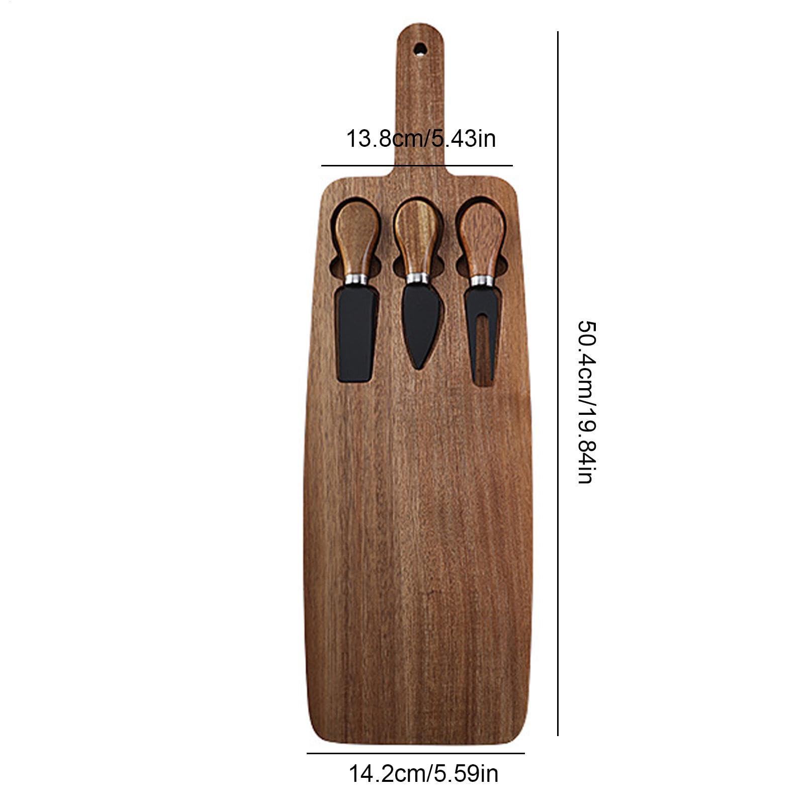 Juego de tablas de queso - tabla de embutidos de madera con asas - tabla de cortar para cocina, juego perfecto para fiestas y recepciones, juego de tablas de embutidos