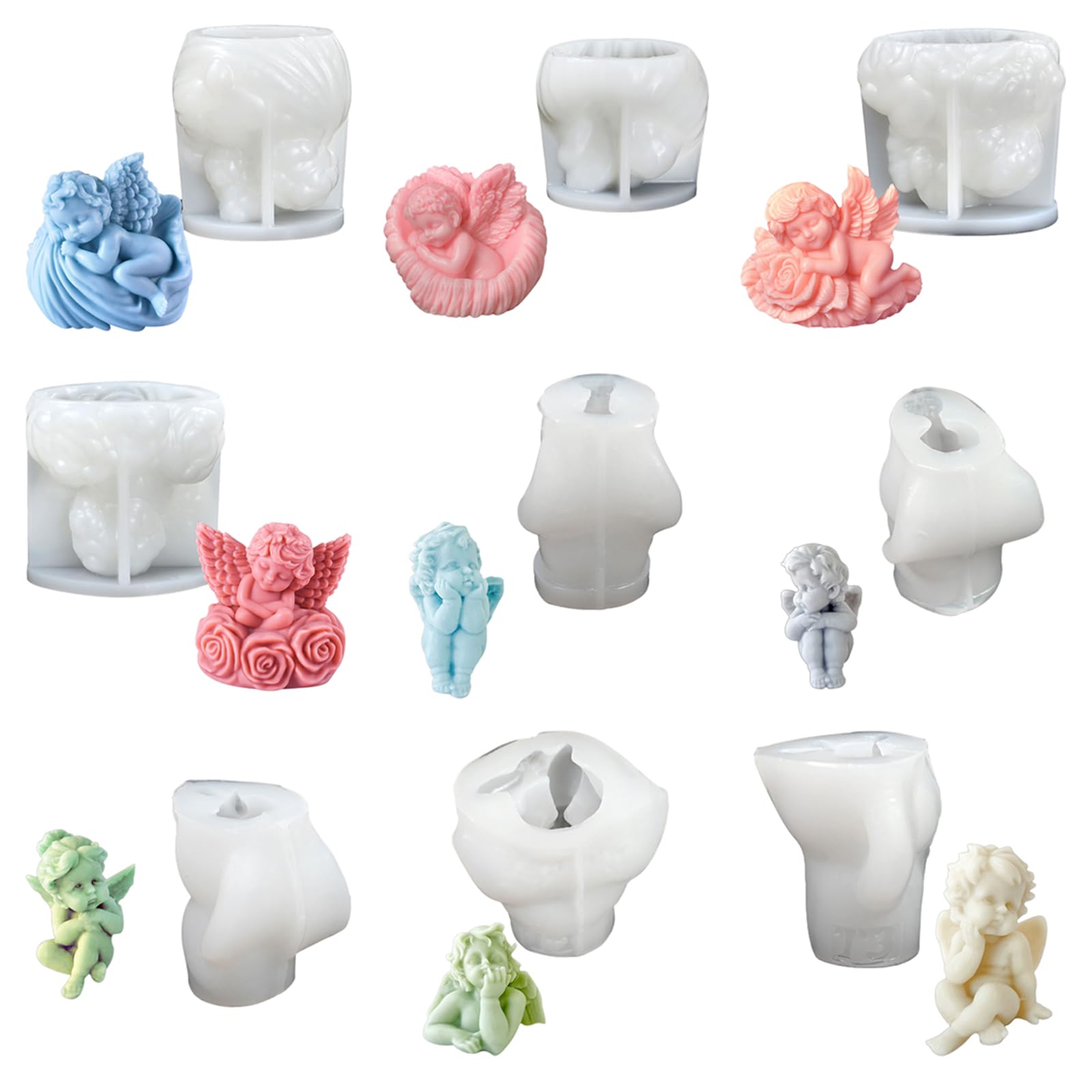 Moule Silicone Statuette Petite Fille Princesse – Moule 3D Pour Résine Époxy, Savon, Gypse, Béton