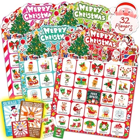 zheyistep Christmas Bingo Game Set Cover