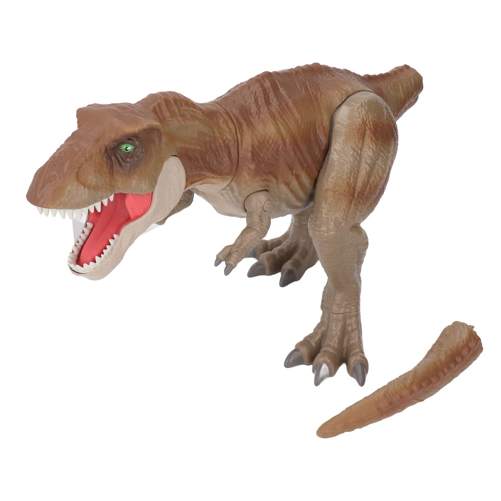 Model dinozaura zabawka symulacja żywy, ręcznie malowany przezroczysta tekstura ruchome wspólne zabawka dinozaura na wystrój pokoju dziecięcego (Brązowy)