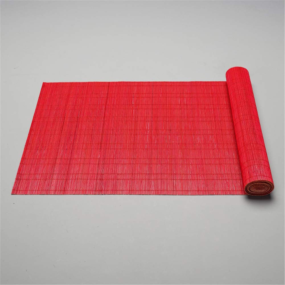 Japanischer Stil Gut Bambusseide Tischläufer Wasserdicht 25Cm Breit Tischdecke Für Küche Esszimmer Hochzeitsfeier Home Decoration Hotel,Rot,25x200cm