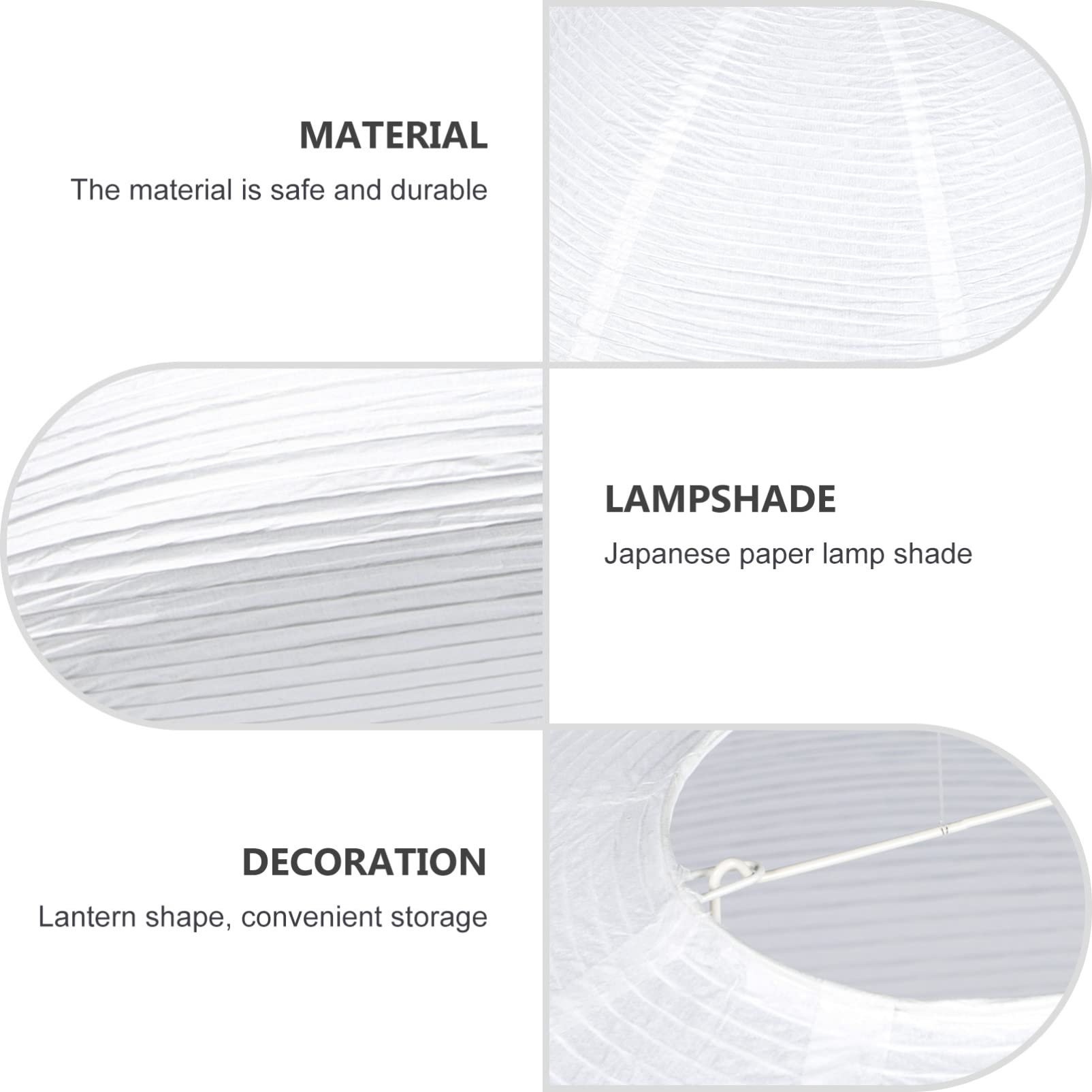 METHEDEECO abat jour papier 50cm 2 Pièces lampion papier Suspension La – Planète Déco