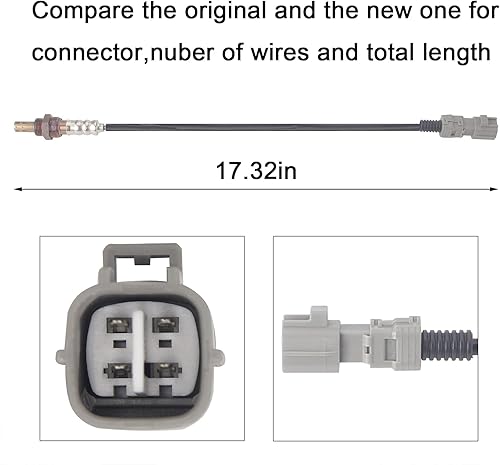 Miniatura 2 de 234-4149 Sensor de oxígeno O2 relación aire combustible aguas abajo 250-24420 compatible con RX350 Highlander Sienna Solara Camry tC LS460 1 unids