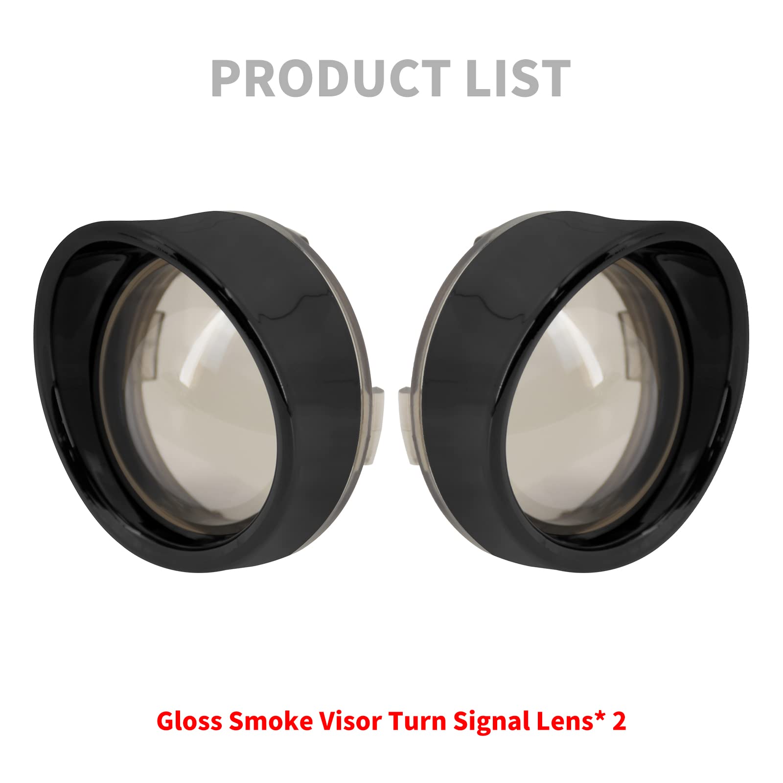 HCmotorku Lot De 4 Coques Transparentes Pour Clignotants De Moto Harley Touring Road King Street Glide Sportster Softail Dyna 2000-2023