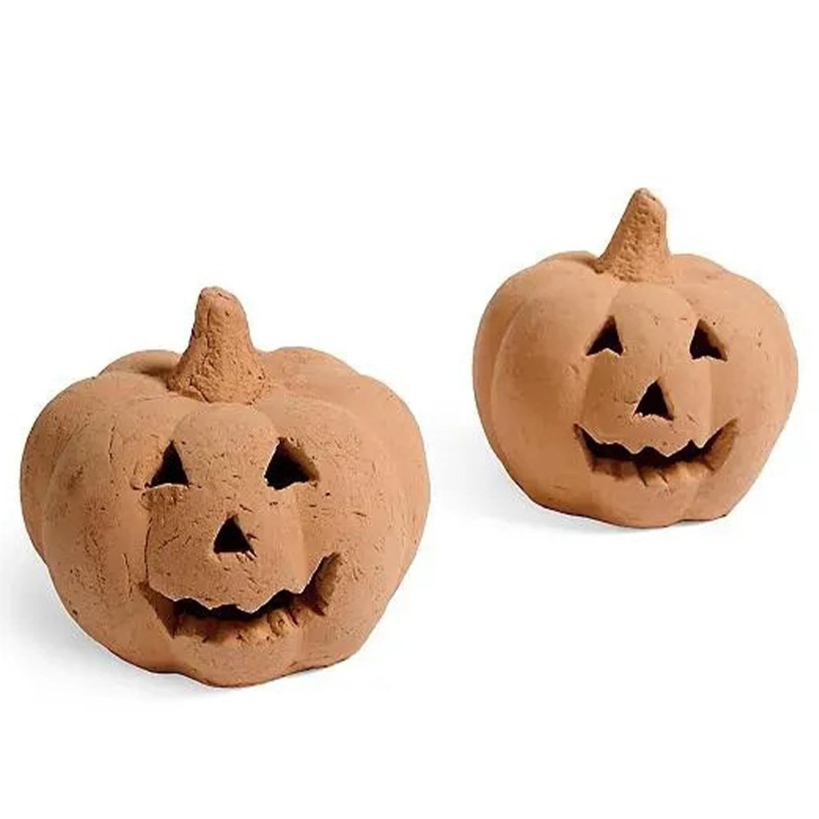 Huasean 2 2023 New Halloween Stoneware Fire Pits Pumpkins, Reusable Fire Pit Realistic Pumpkins,Fireproof Pumpkins Ceramic, Pumpkins Shaped Fire Stones Fo Fire Pit Bonfire Campfire Fireplaces