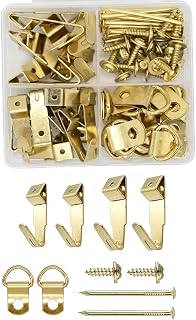 Picture Hanging Kit, Hardware Assortment with Storage Case (80pcs)
