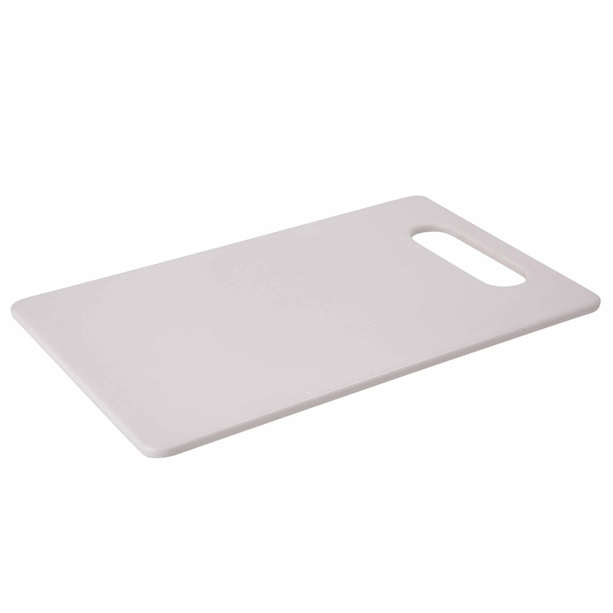 White Cutting Board 25cm x 15cm - Plastic Bar Board for Preparing Cocktail Garnishes