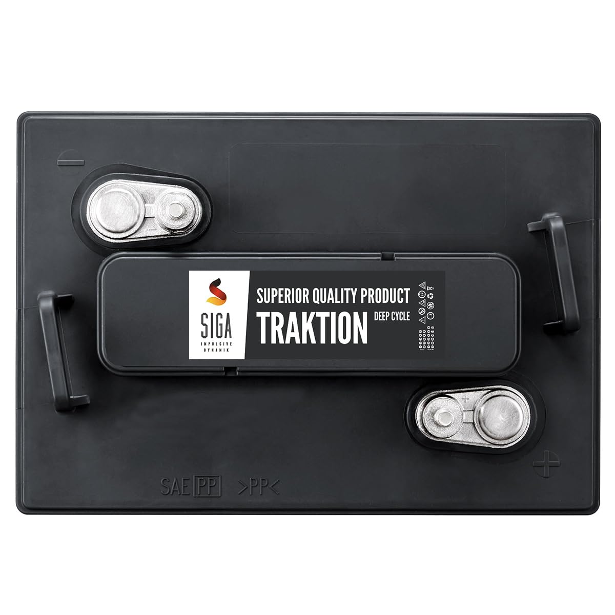 SIGA Antriebsbatterie 6V 225Ah (C20) – Traktionsbatterie Für Stapler, Hubwagen, Kehrmaschinen, Solar, Mit Gitterplattentechnik