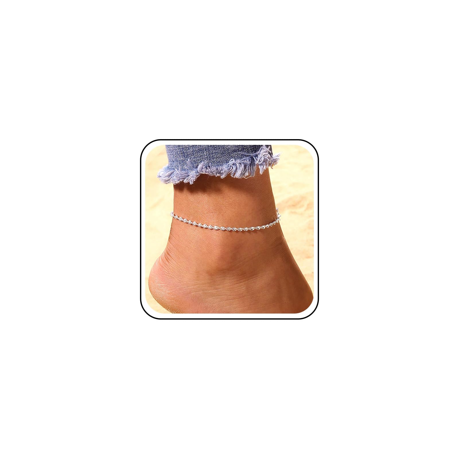 Suyi 5 Cavigliere Fatte A Mano Con Tartaruga E Conchiglie – Boho – Regolabili – Gioielli Esteri Per Donna