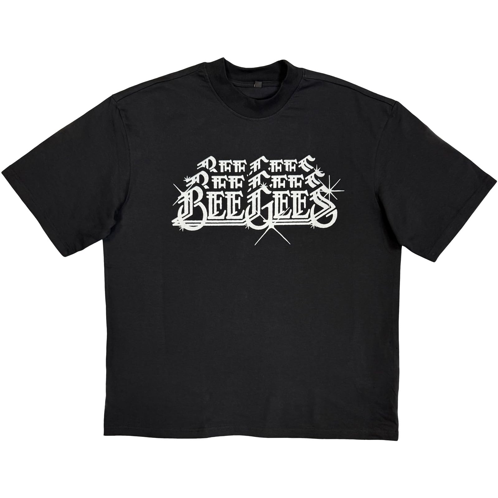 Official Bee Gees Limited Edition ‘Side B’ Premium Collection Stacked Logo T-Shirt, XX-Large