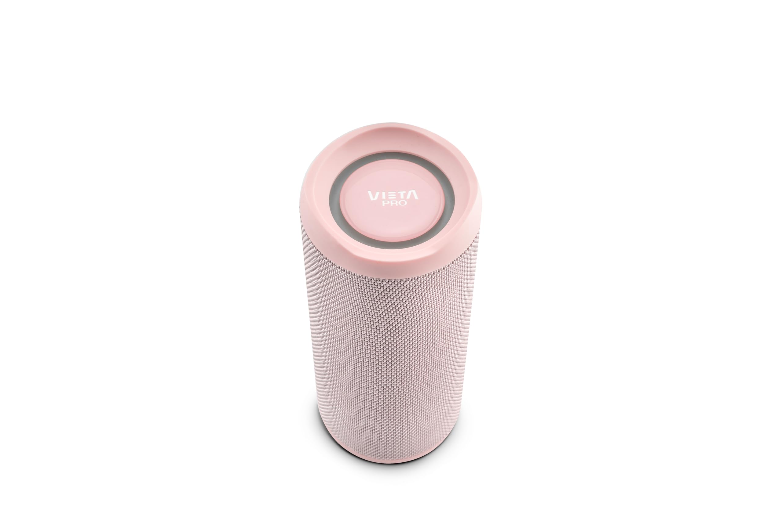 Vieta Pro Altavoz Bluetooth Potente, Resistente al Agua, 10H de Batería, Micrófono. Altavoz Portátil Grande True Wireless, Aux In, USB, Asistente de Voz y Sistema de Luces | #Party Rosa