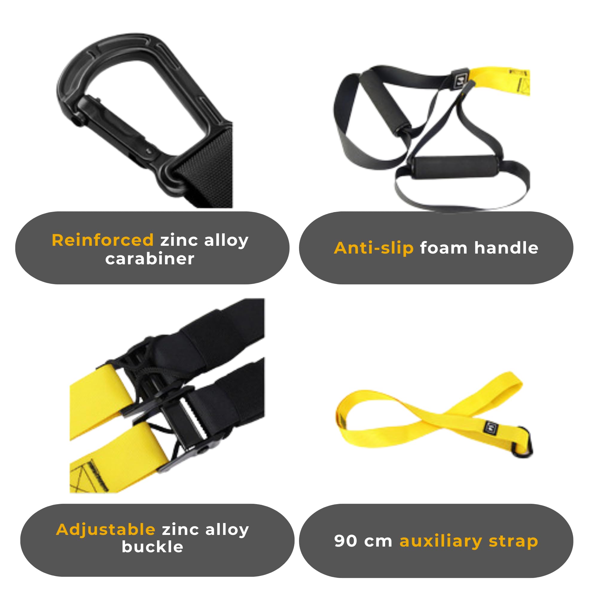 Suspension Training System, Complete Set for Home Training