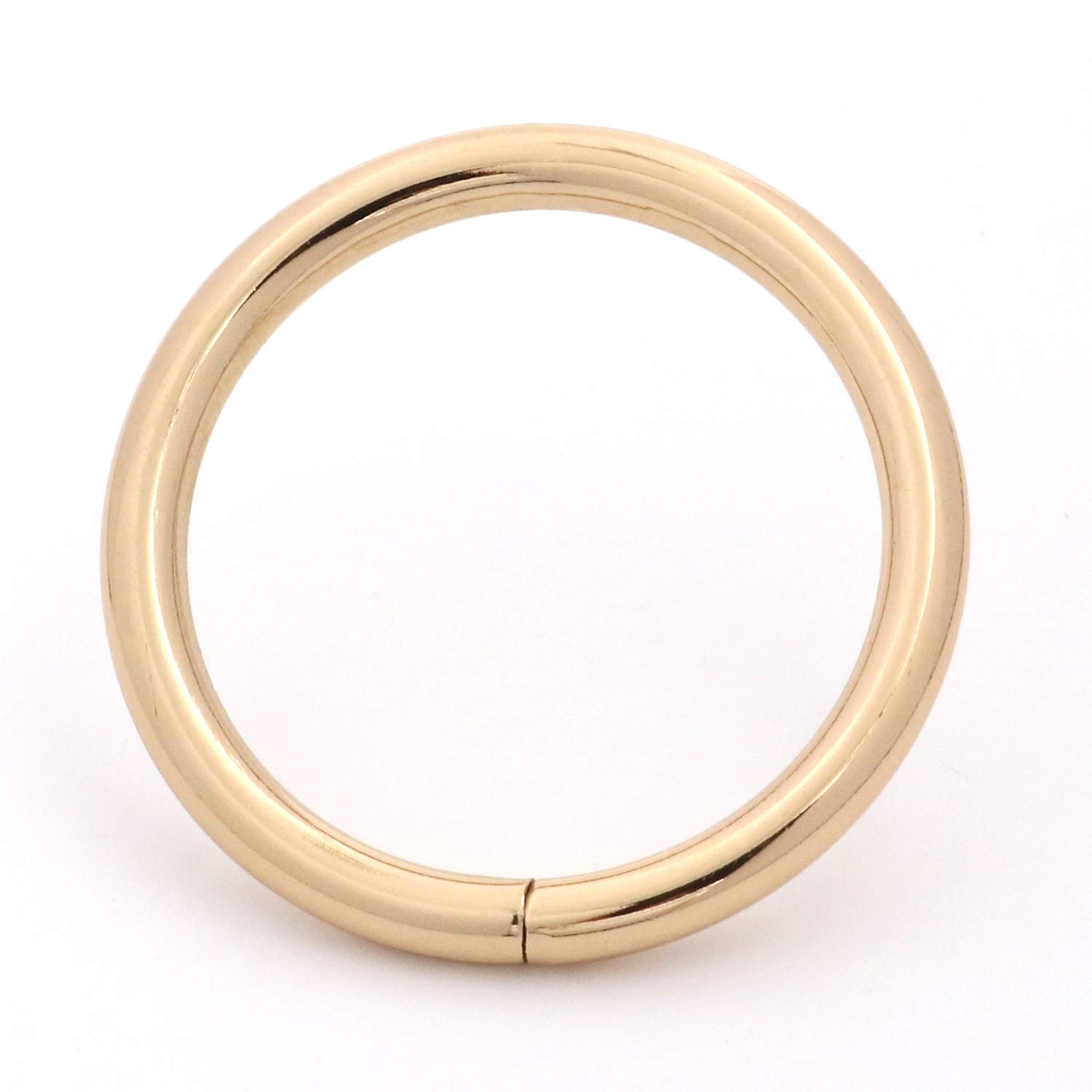 BIKICOCO 1-1/4'' Metal O-Ring Buckle Connector Round Loops Non Welded for Bags Webbing Purse and Belt Straps Light Gold - Pack of 20 - Image 4
