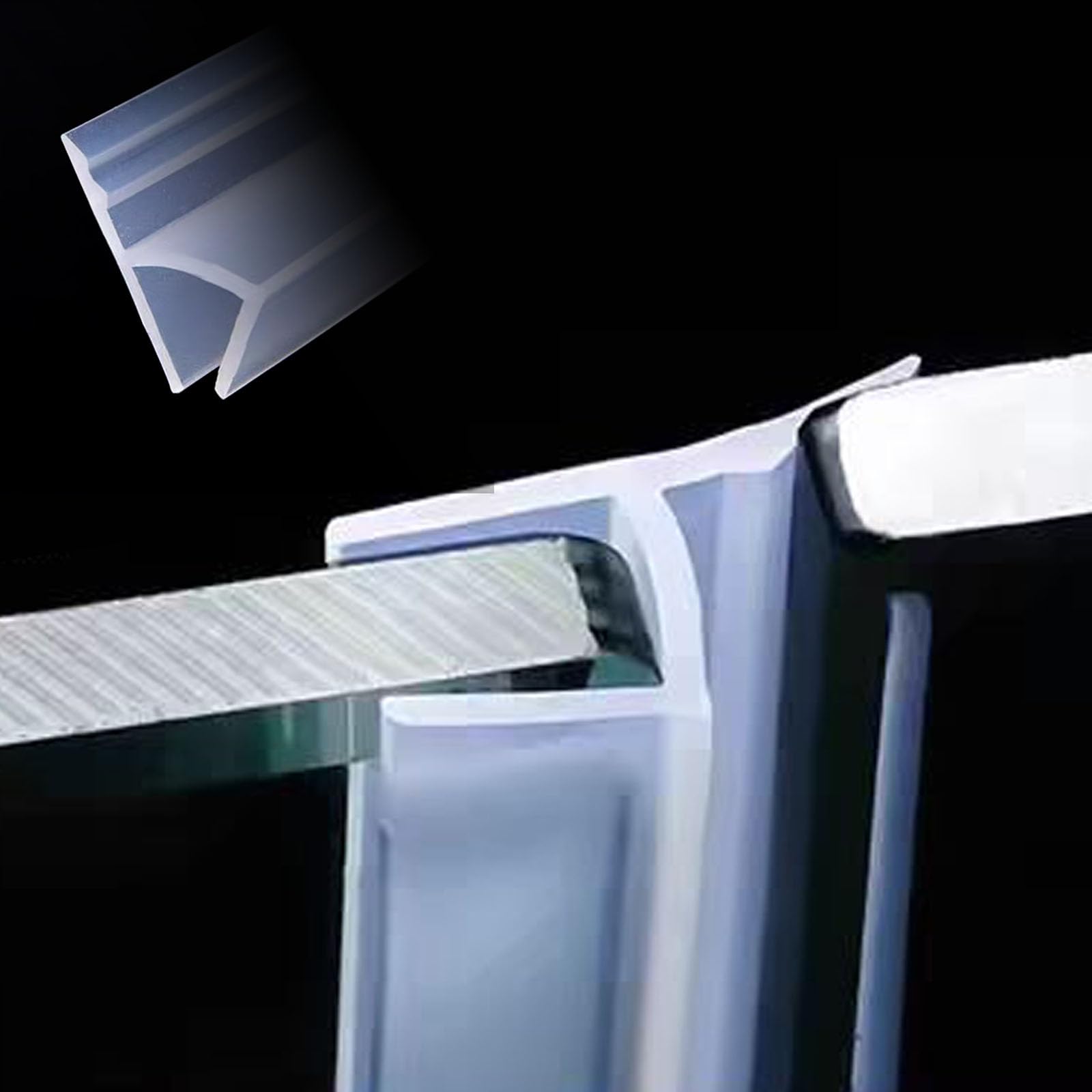Joint en silicone pour porte de douche en verre : gardez votre sol sec