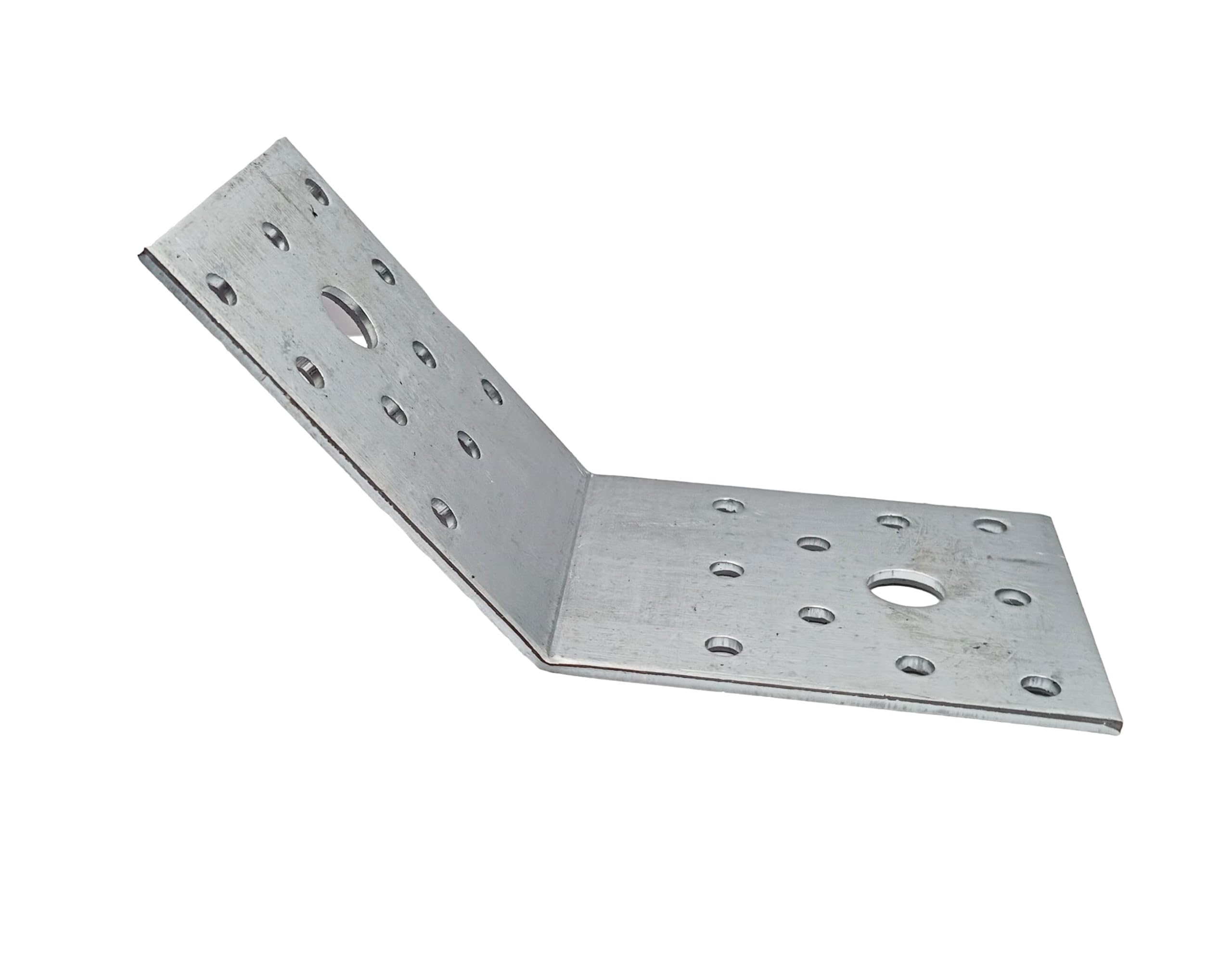 HAFD 135° Metal Corner Brackets – Heavy Duty Steel Angle Brackets for Furniture, Shelving & Timber Frames, Silver, 75×75×60 mm, Pack of 10