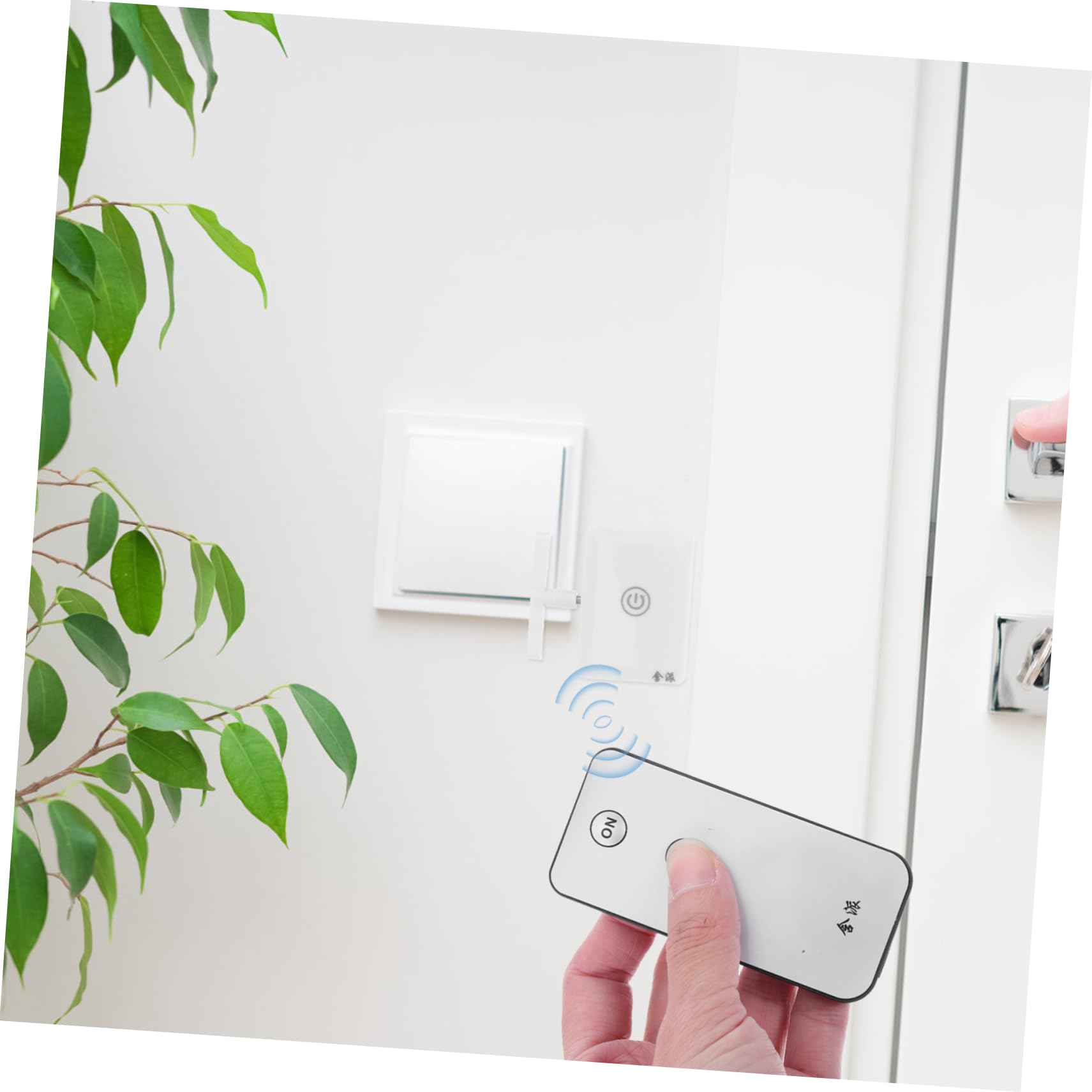 Veemoon Interruptor Inalámbrico 12v para Luces, Pulsador de Botón de Luz con Control Remoto, sin Cableado, Control a Distancia, 2 Juegos para Dormitorio