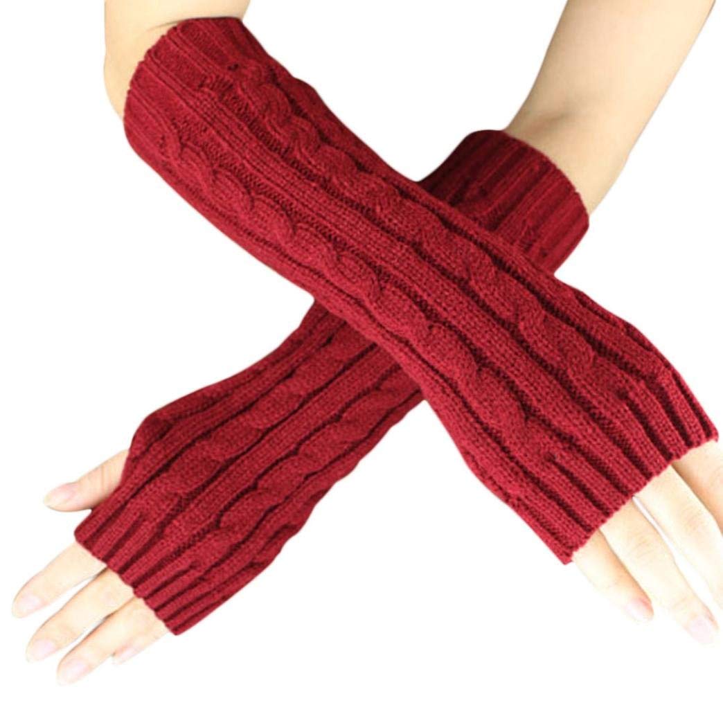 devil Women's & Girl's Knitted Woollen Warm and Comfortable Fingerless Gloves Mittens Winter Gloves Accessories Hand Warmer Gloves (Pack of 01)-picture-23