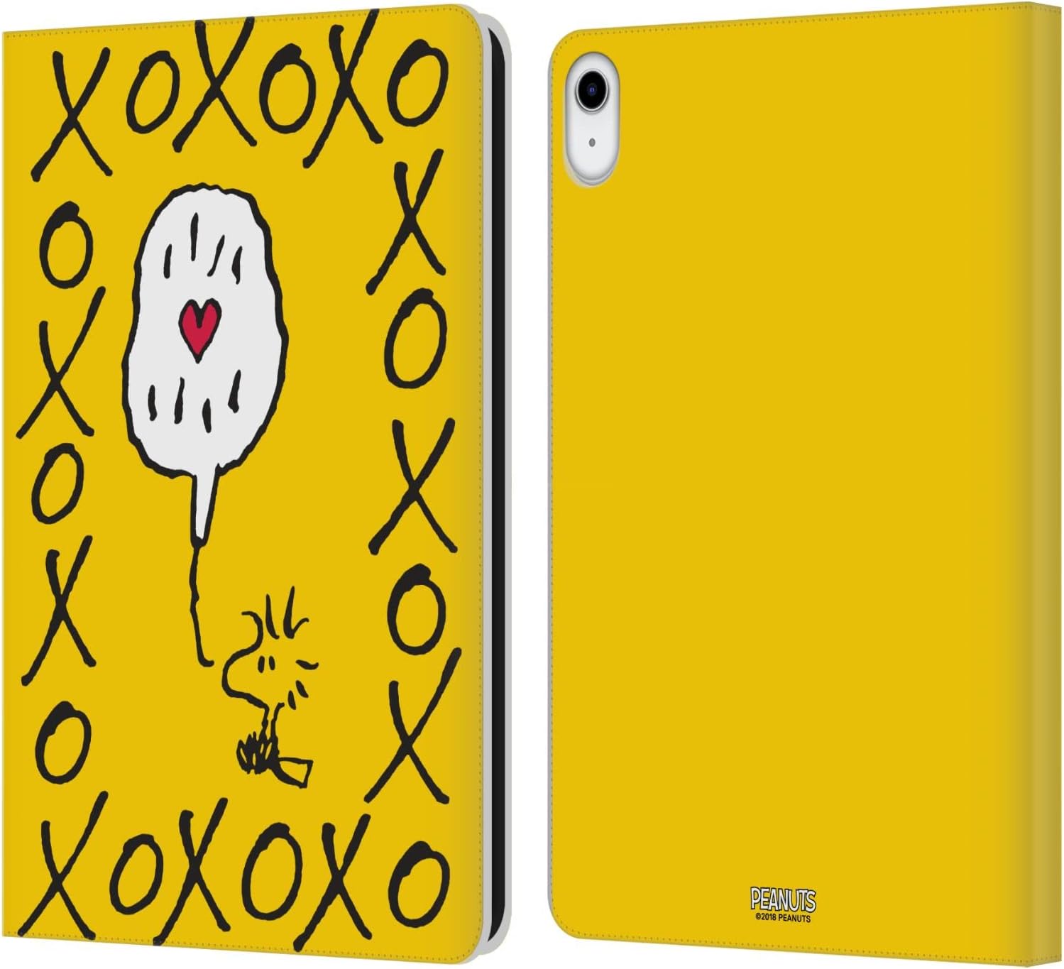 Head Case Designs Officially Licensed Peanuts Woodstock XOXO Sealed with A Kiss Leather Wallet Case Compatible with Apple iPad 10.9 2022/2025