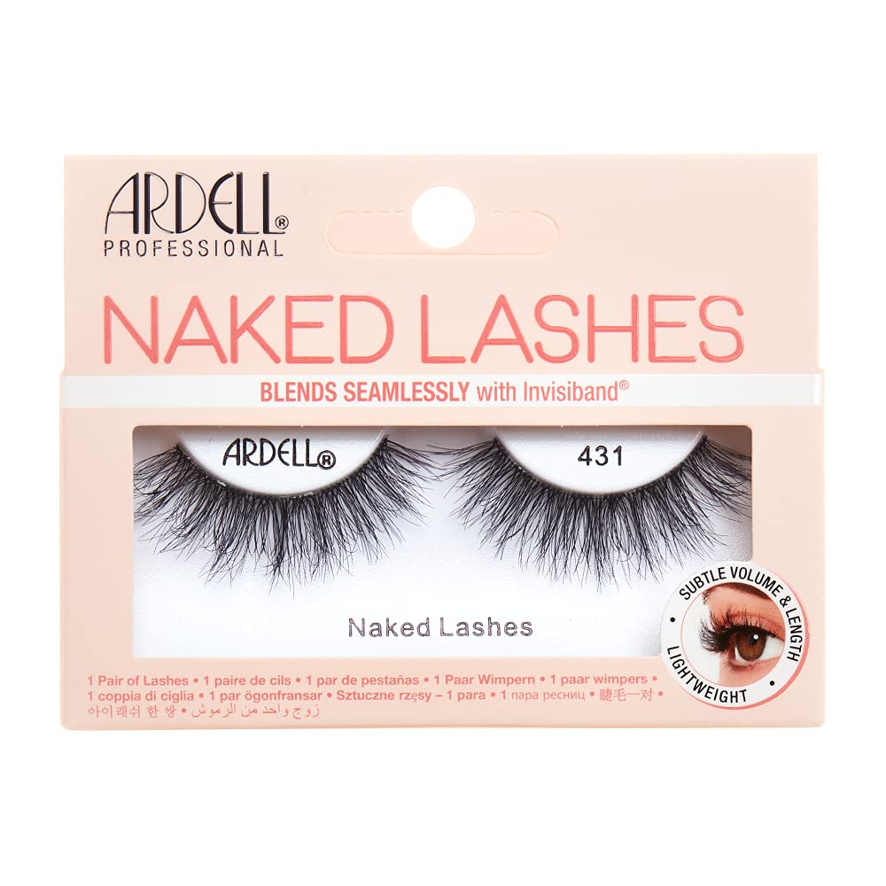 Naked Lash 431 False Eyelashes, Medium Volume and Length, Vegan Friendly, 1 Pair (Pack of 1)