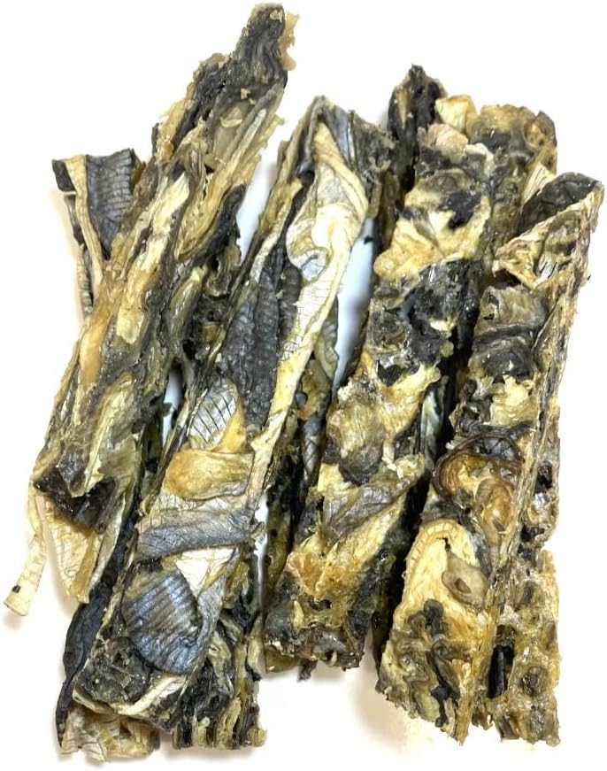 Dried Fish Fingers 100g 100% Natural 100% Fish Skin Dog Treats Chews Hypo-Allergenic Grain Free Gluten Free CLD