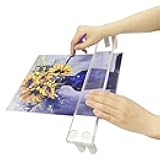 Falling in Art 17Inches Artist Leaning Bridge Hand Rest, Transparent Acrylic Wrist Leaning Bridge with Adjustable Height, Art Drawing Tool for Detailed Painting or Sketching