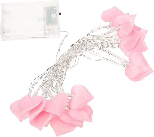 Miniatura 5 de PRETYZOOM Cadena de luces de amor de cadena de luces de hadas de batería de luces de hadas de corazón Guirnaldas luminosas de interior forma de