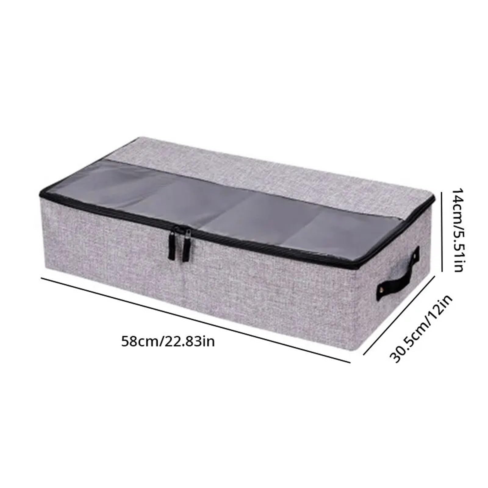Organizzatore Di Scarpe Sotto Il Letto Scatola for scarpe in tessuto di cotone e lino da 1 pezzo, scatola portaoggetti pieghevole multifunzionale, scatola portaoggetti sotto il letto Per Risparmiare S