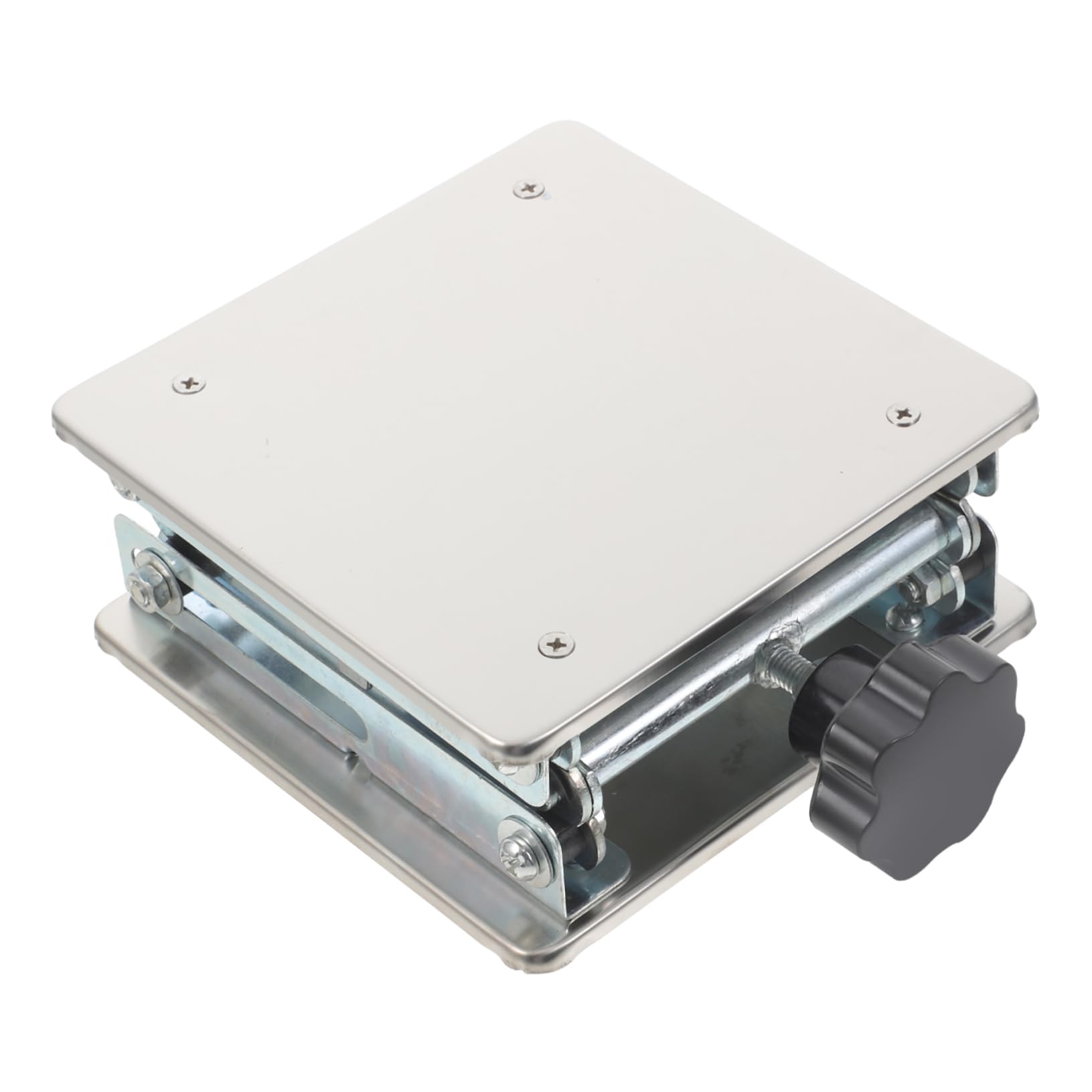 Alipis Table Élévatrice en Acier Inoxydable pour Cric de Laboratoire, Commande Manuelle, Plateforme Polyvalente, pour Verrerie et Matériel de Laboratoire