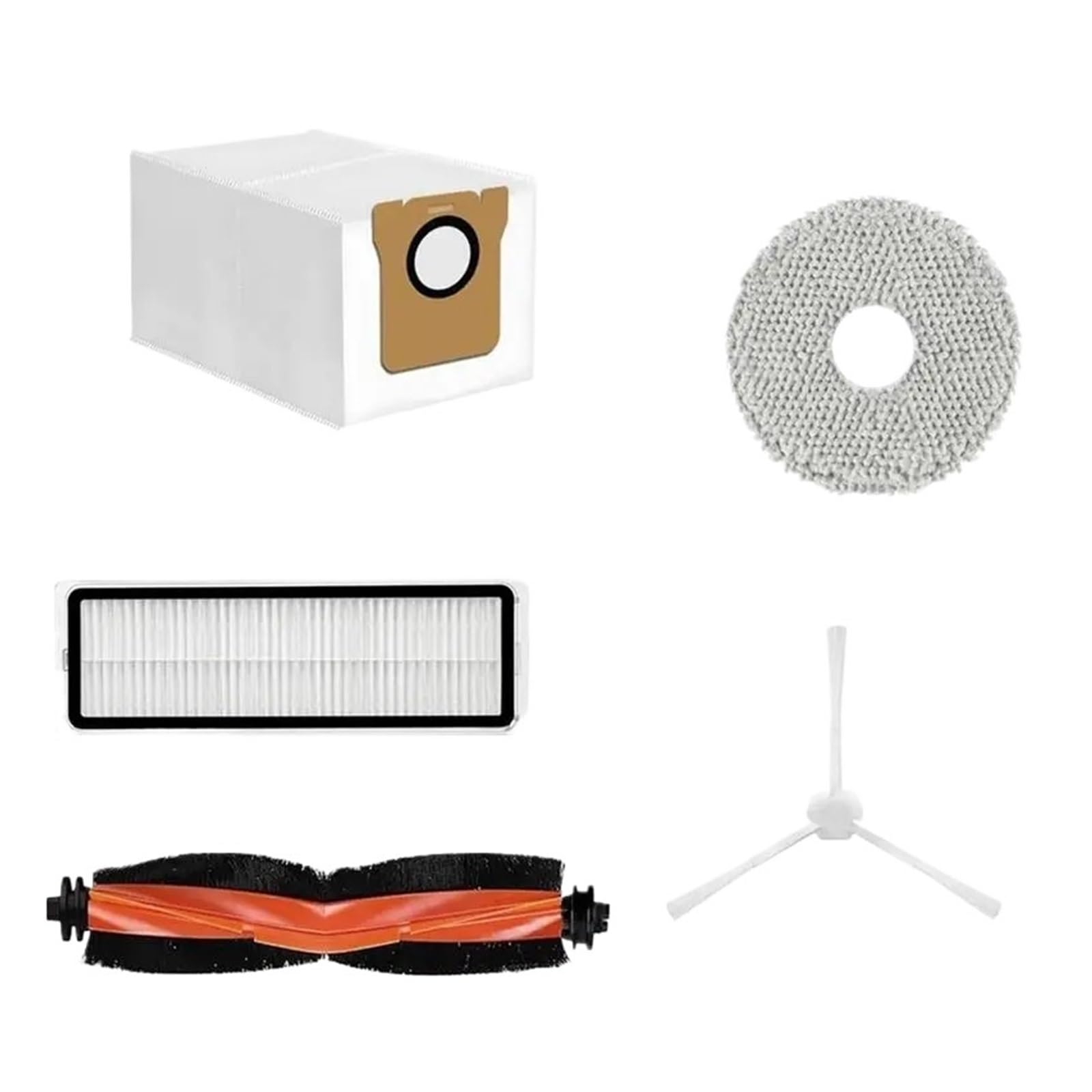 Robot Aspirador Filtro de Cepillo Lateral Principal paño de mopa Bolsas de Polvo Accesorios de Piezas de Repuesto, Compatible con Xiaomi, X20 +