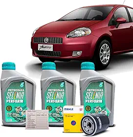 Kit Troca de Oleo 5w30 e Filtro Fiat Punto Fire 1.4 8v 2007 a 2012