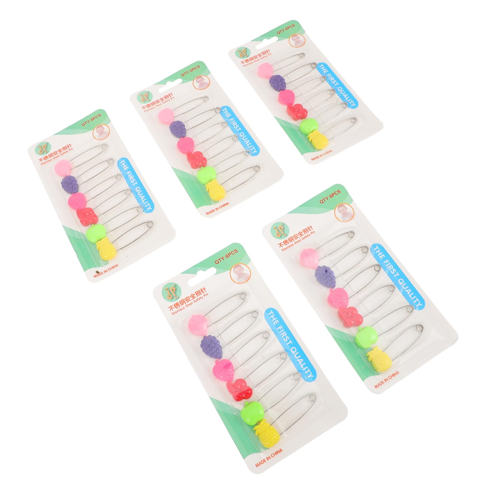 HOODANCOS Baby Diaper Pin Set 30pcs Large Heavy Duty Pins Stainless Steel Safe Convenient for Infants Adults