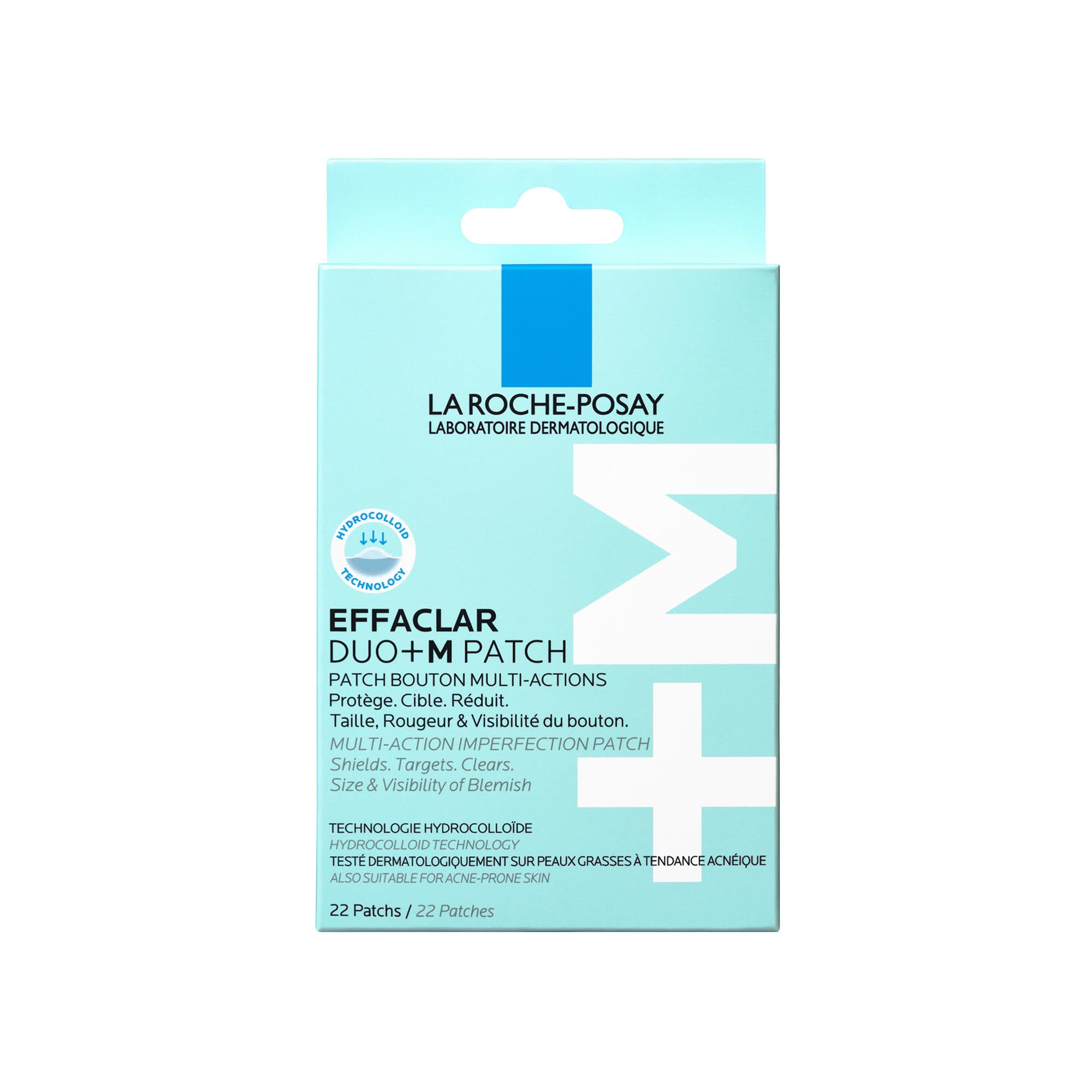La Roche Posay Effaclar Duo+M Multi-Action Spot Patch with Hydrocolloid Technology, 22 Patches