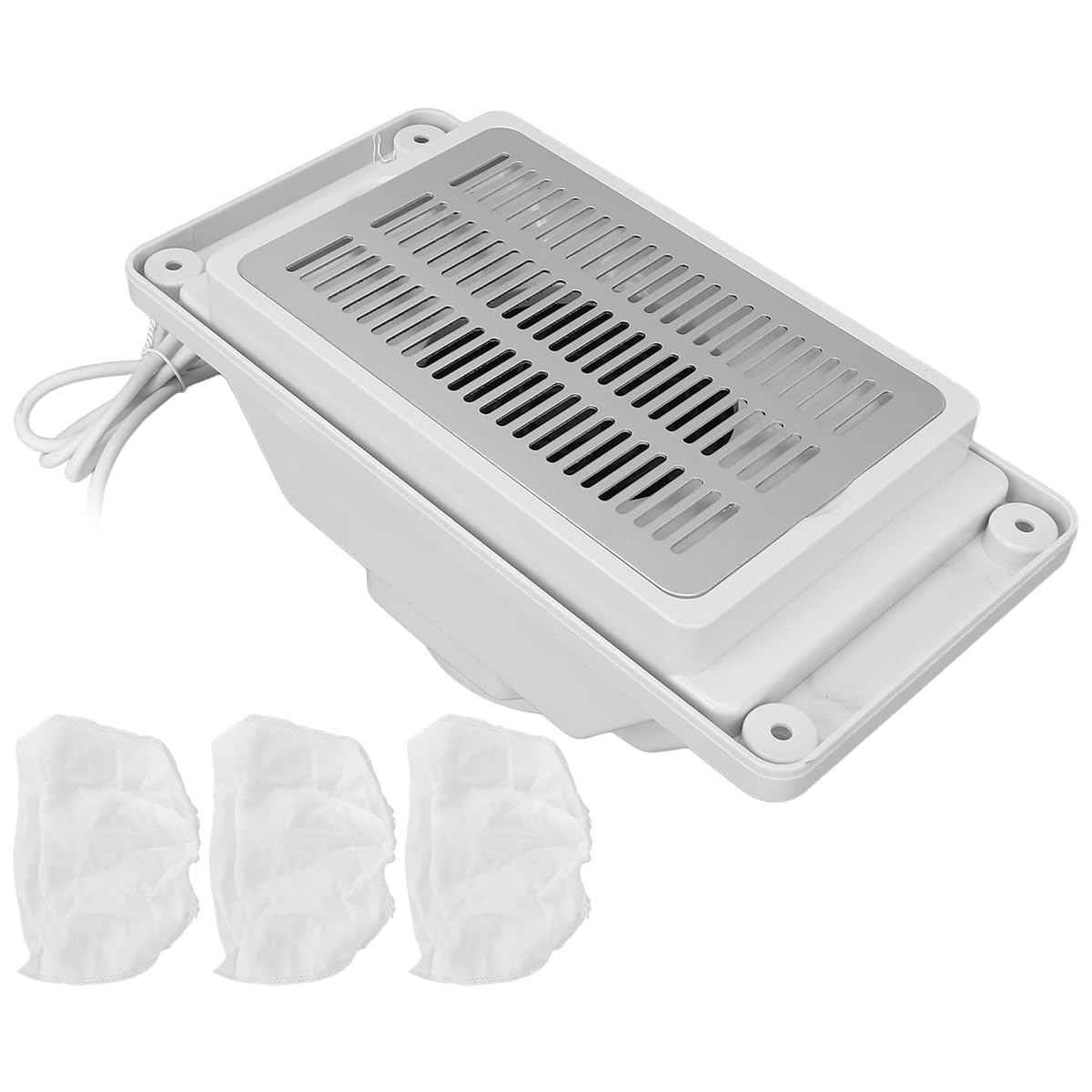 Colector de polvo de uñas de mesa silenciosa de 13 W, potente aspirador de uñas, extractor de polvo de uñas, herramienta de manicura para esmalte de uñas de gel acrílico, filtro de uñas profesional 7