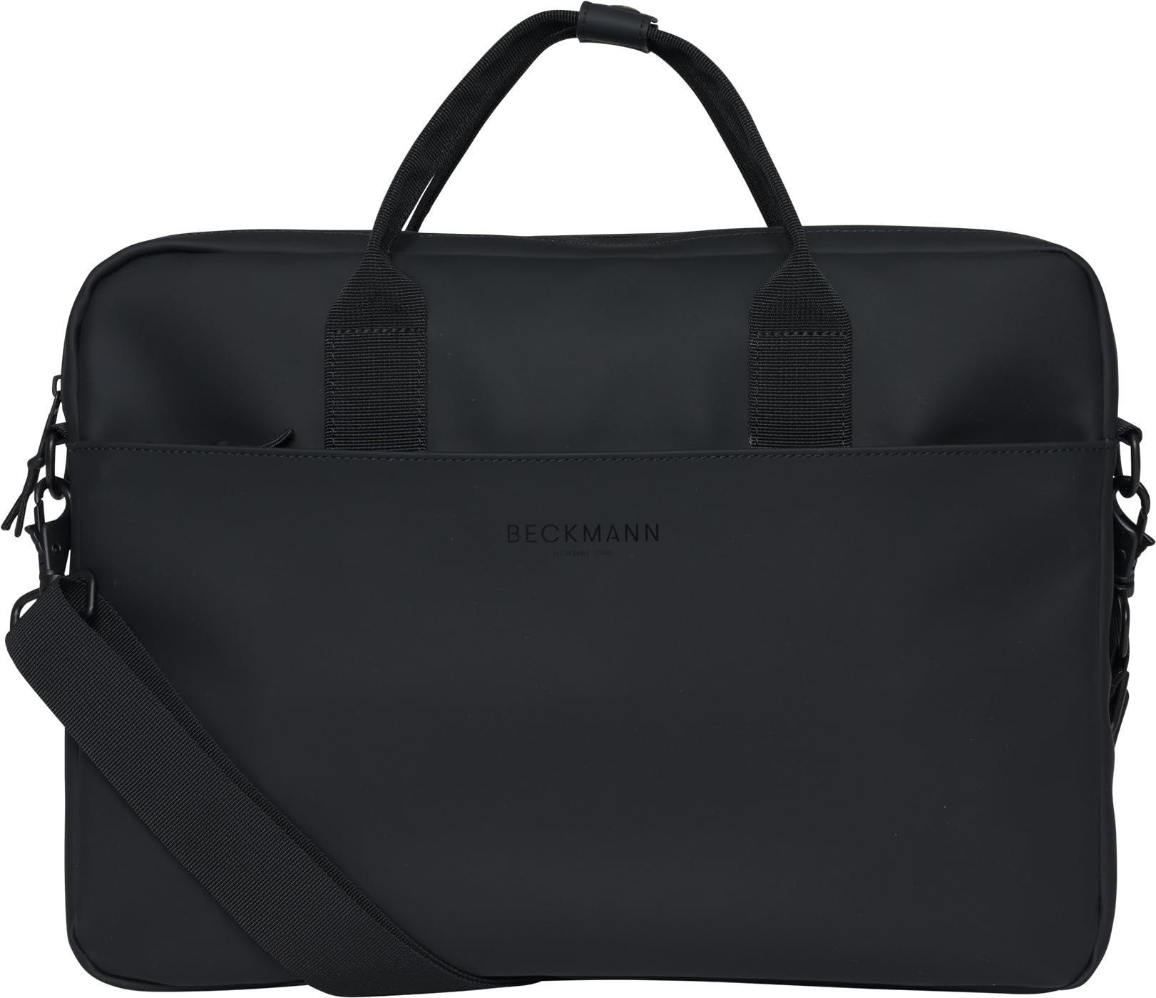 Beckmann, Laptoptasche mit Schultergurt und mit wasserdichter Beschichtung, für Laptops bis 36x26cm