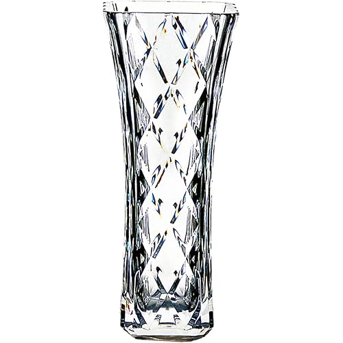 Kwlyon Flower Vase Unbreakable Decorative Shine Like Glass, Modern Vase Stronger Than Plastic Vase and Acrylic Vase,Small Vases for Decor,Clear Decorative Vases,Gift 8" High(Clear, Wide-A)