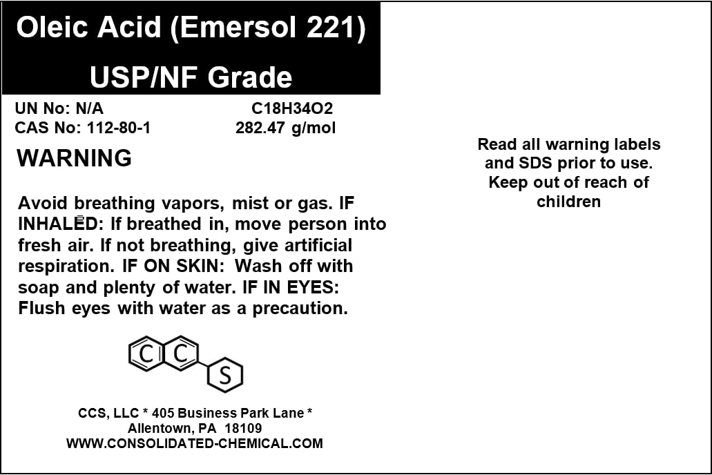 Oleic Acid NF Grade (Emersol 221) - Premium High Purity Fatty Acid (100mL)
