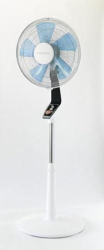 Rowenta VU5670F0 Ventilateur sur Pied Turbo avec Télécommande Silence Extrême 40 cm Silencieux Minuterie Oscillation 5 Vitesses 70W Ventilation Gris et Noir - 3
