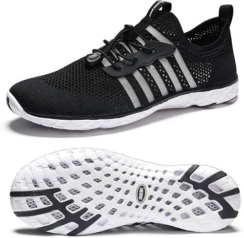 SUOKENI Men's Quick Drying Slip On Water Shoes for Beach or Water Sports