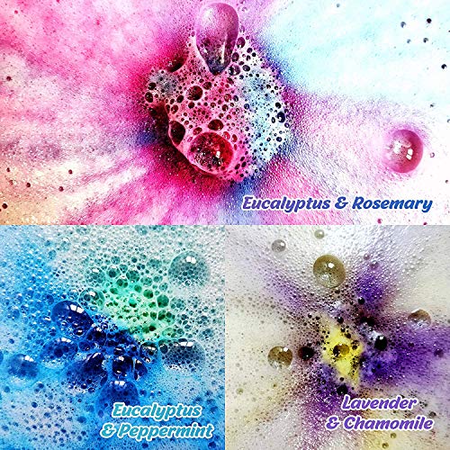 Aromatherapy Bath Bombs Set For Women & Men! Healing Essential Oil Bath Bombs Gift Box With 18 Large Natural Moisturizing Bath Bombs. Bulk Wrapped Bath Bombs Gift Set For Dry Skin #TOP3