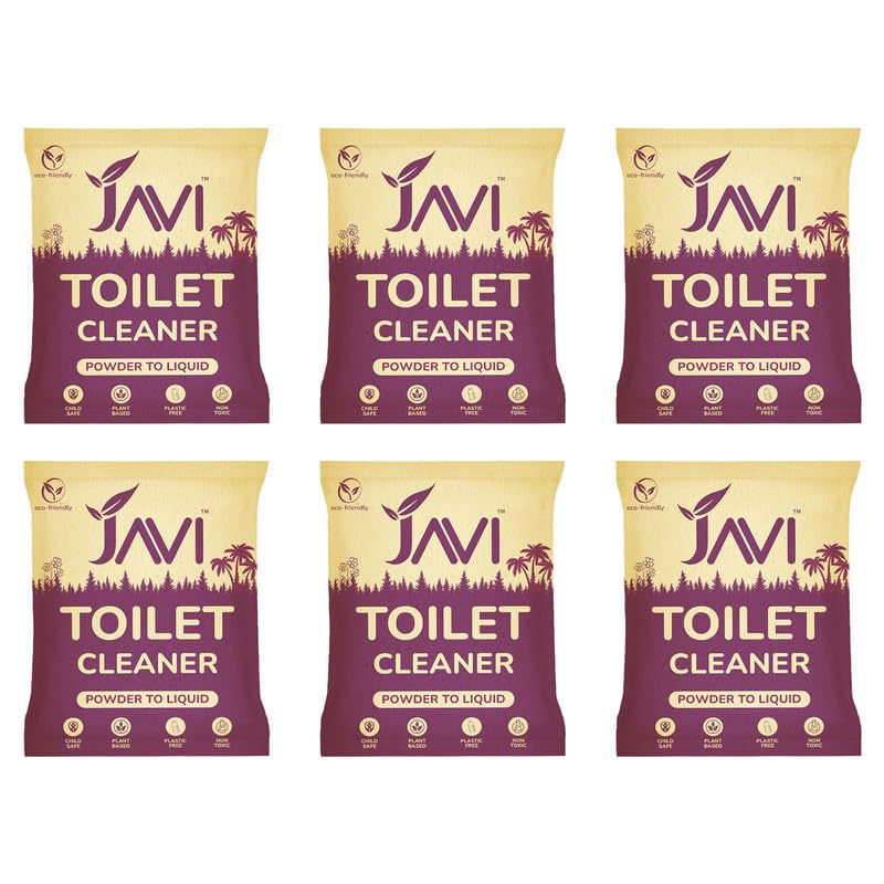 JAVI Toilet Cleaner Powder to Liquid Refill Pack (6 Sachet = 3 Litre) | Non Toxic & Eco Friendly | Deep Cleaning Remove Hard Water Stains | Non HCL, No fumes & Bad smell (B0D7S9NLBY) Amazon Price History, Amazon Price Tracker