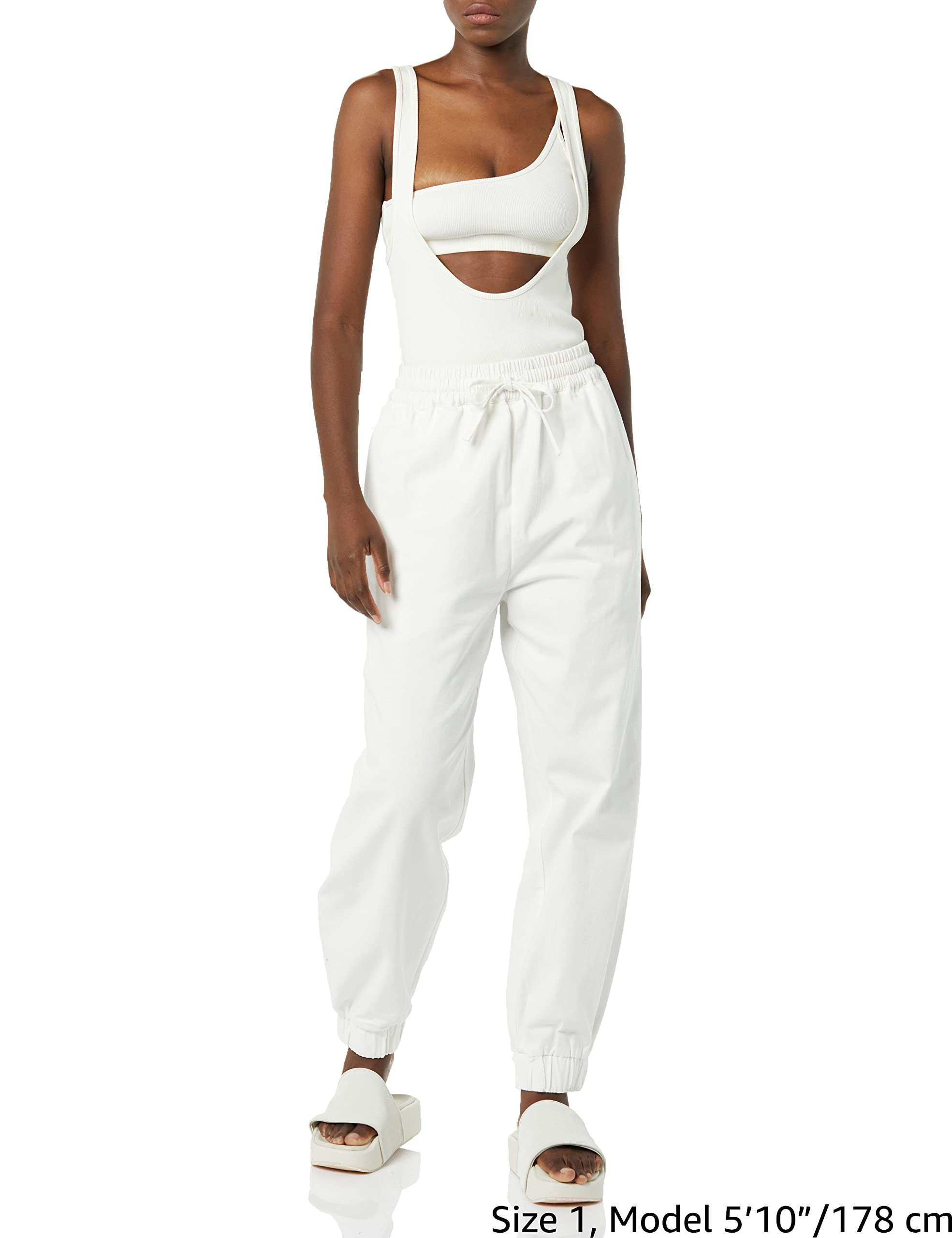 rare/self Two Piece Ribbed Tank Bodysuit Shirts Unisex - Adulto