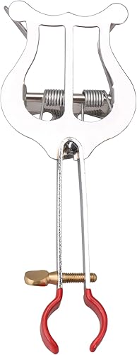 Miniatura 3 de Yibuy 5.4x2.0x0.7 in trompeta ligera de plata que marcha lira para instrumentos