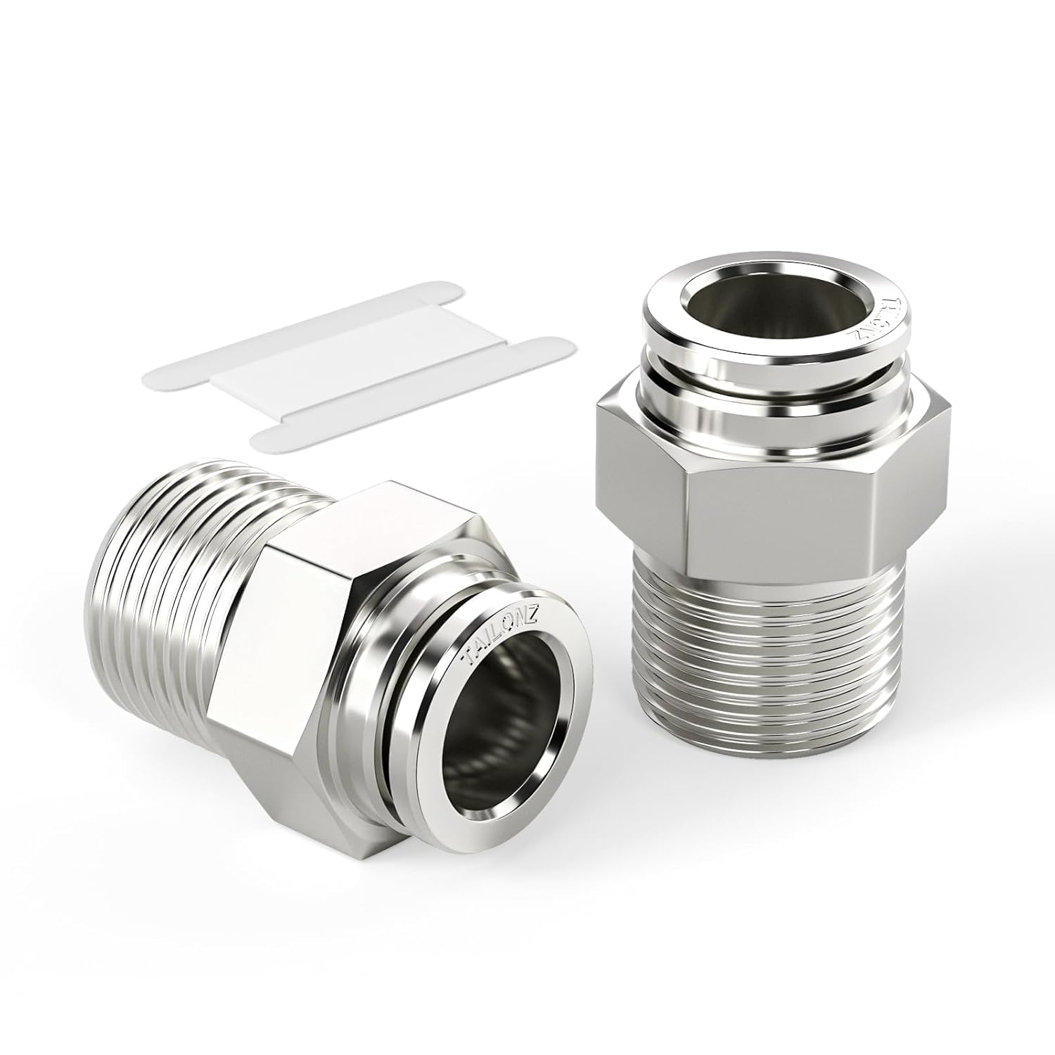 Unión neumática recta de 6mm para eliminar fugas de aire en roscas NPT 3/8
