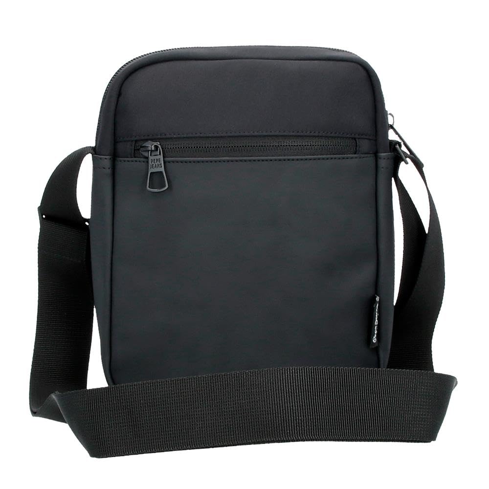 Pepe Jeans Sail up Torba na messenger Medium Czarny 17x22x6 cm Poliester i PU by Joumma Bags, Czarny (Black), Talla única, średnia torba na ramię