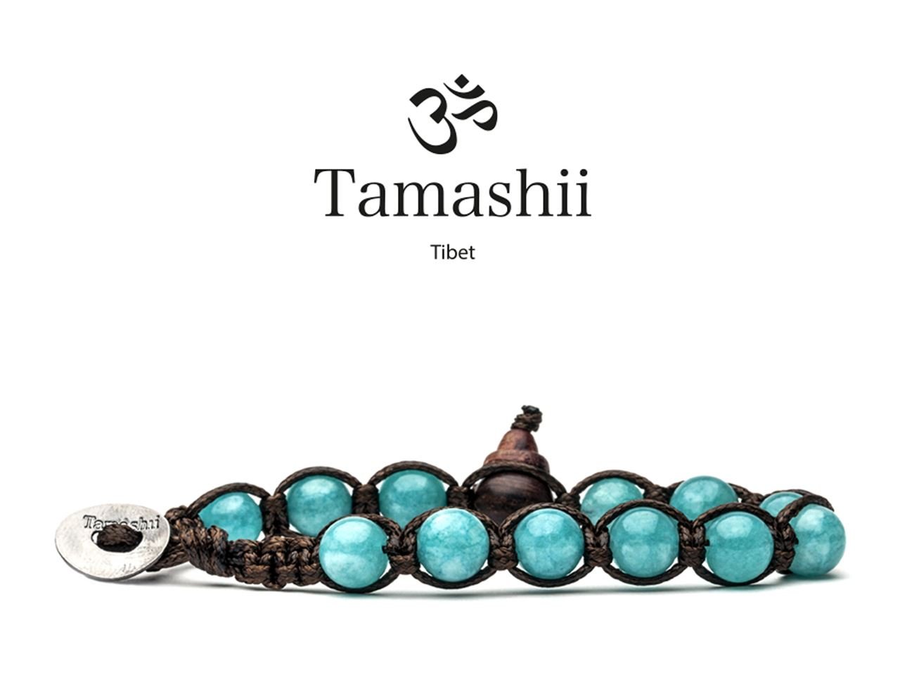 TAMASHII Bracciale Tibetano in Giada Verde Acqua BHS900-200