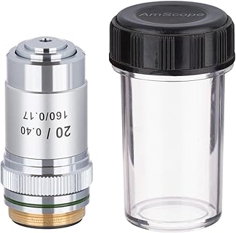 AmScope A20X 20X Achromatic Microscope Objective