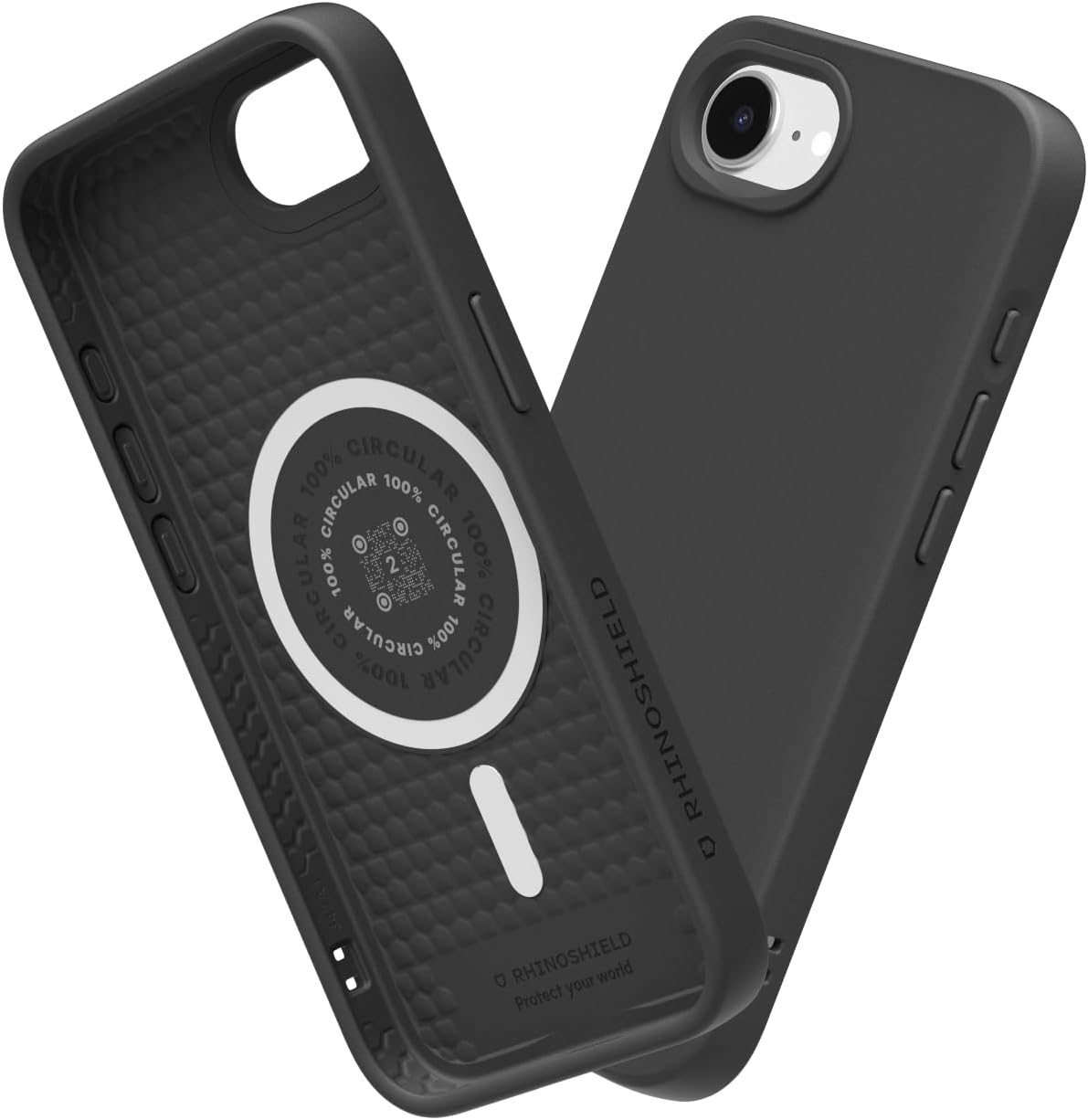 RhinoShield SolidSuit Case Compatible with Magsafe for iPhone 17e / 16e | Shock Absorbent Slim Design Protective Cover with Premium Matte Finish 3.5M / 11ft Drop Protection - Classic Black