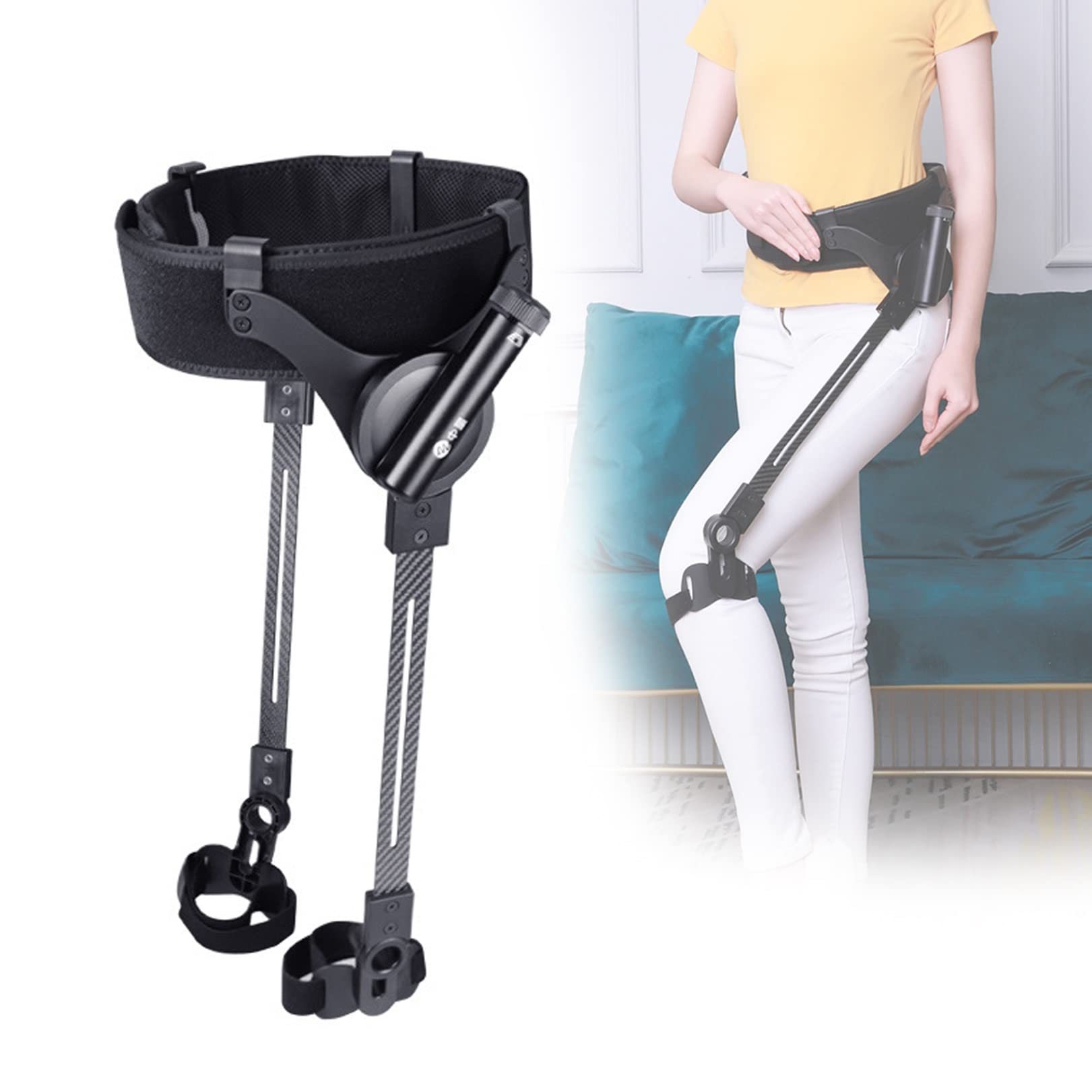 小原工業 歩行補助具 ベージュ 調整可能 下肢装具 リハビリ Sサイズ