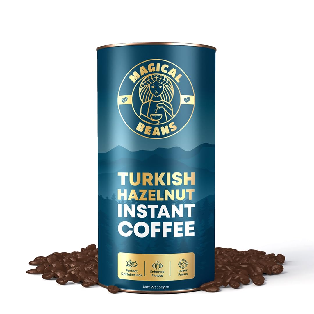 See full amazon price history chart for Magical Beans 50gm Turkish Hazelnut Instant Coffee | 100% Arabica | Nutty & Delicious Coffee | Rich & Smooth Aroma | Make Café Style Hot or Cold Coffee, Cappuccino, Espresso, Latte at Home | Perfect for Working Professionals and Gym Lovers Magical Beans 50gm Turkish Hazelnut Instant Coffee | 100% Arabica | Nutty & Delicious Coffee | Rich & Smooth Aroma | Make Café Style Hot or Cold Coffee, Cappuccino, Espresso, Latte at Home | Perfect for Working Professionals and Gym Lovers (B0D54P2KJV) Amazon Price History, Amazon Price Tracker