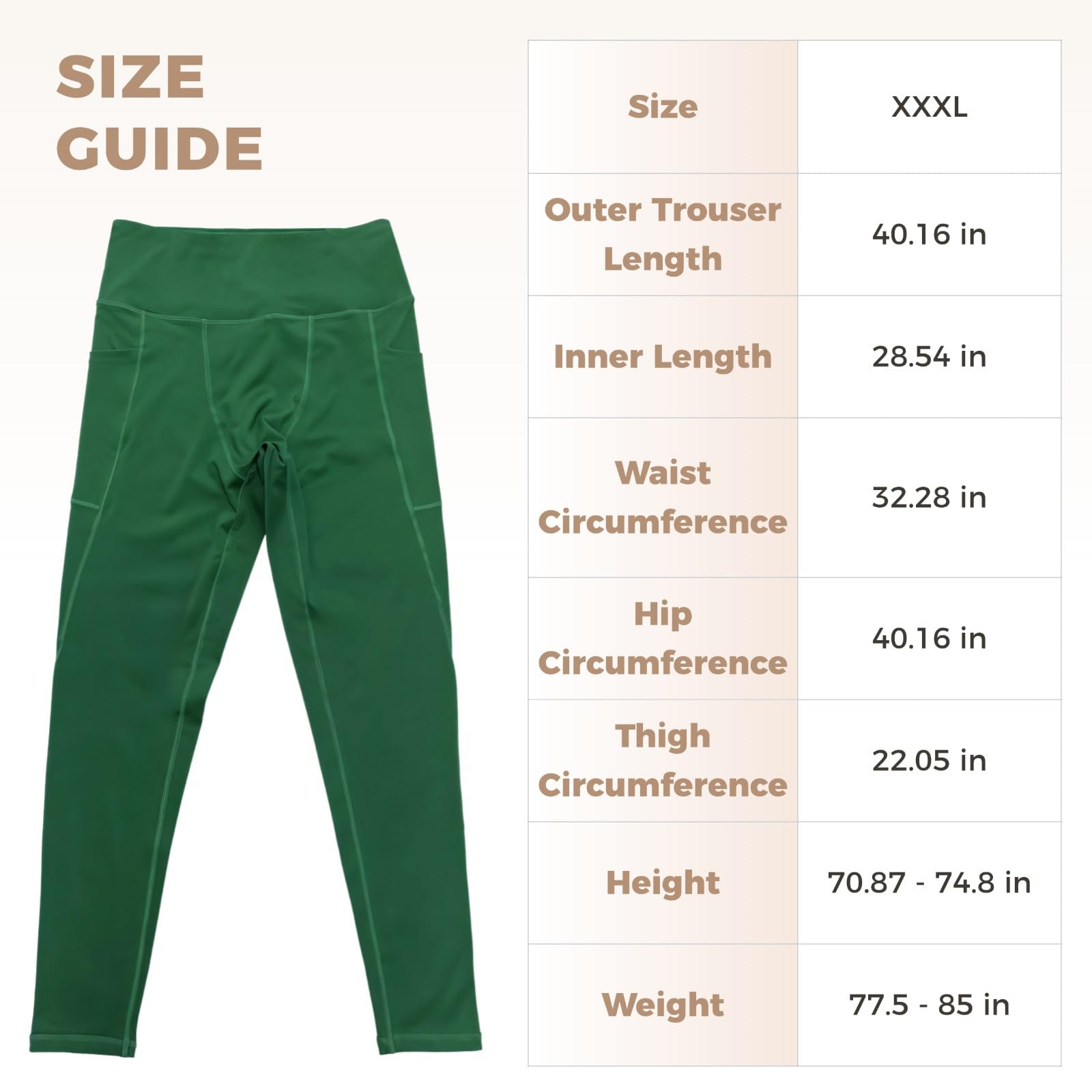 Męskie legginsy treningowe, rajstopy do biegania z wysokim stanem z kieszeniami, sportowe dopasowanie dla mężczyzn, elastyczny i odprowadzający wilgoć design, idealne dla wzrostu od 5'11 do 6'3, waga